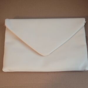 White Envelope Clutch